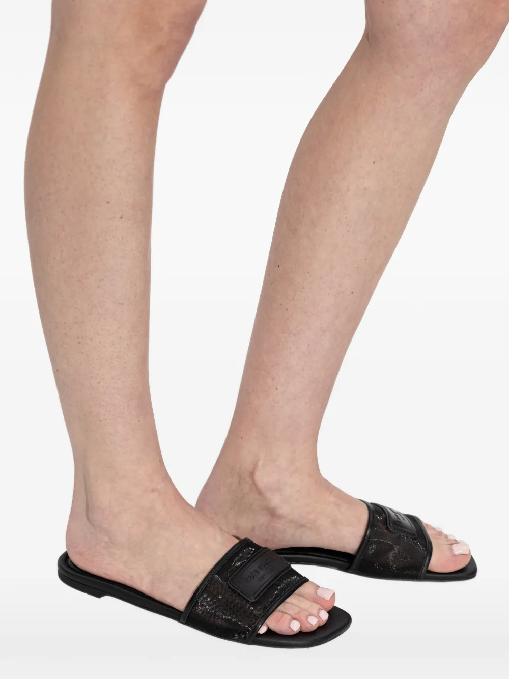 Kate Spade Breezy slippers met mesh bandje Zwart