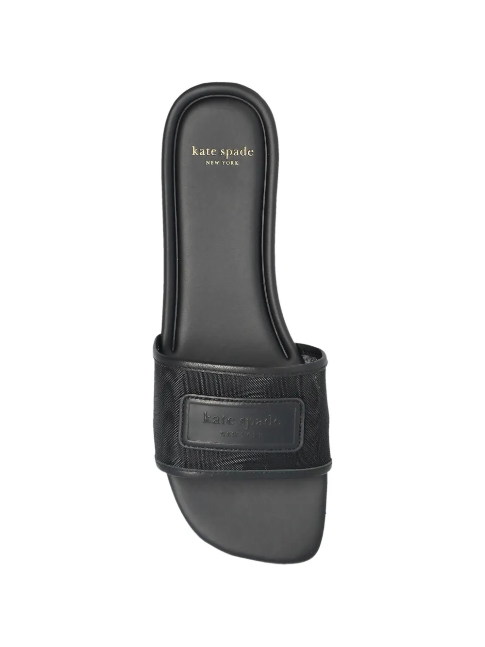 Kate Spade Breezy slippers met mesh bandje Zwart