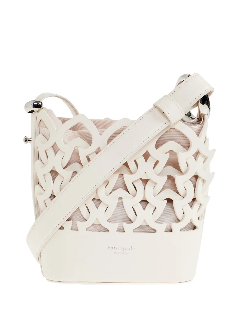 Kate Spade mini Halo leather bucket bag - Toni neutri