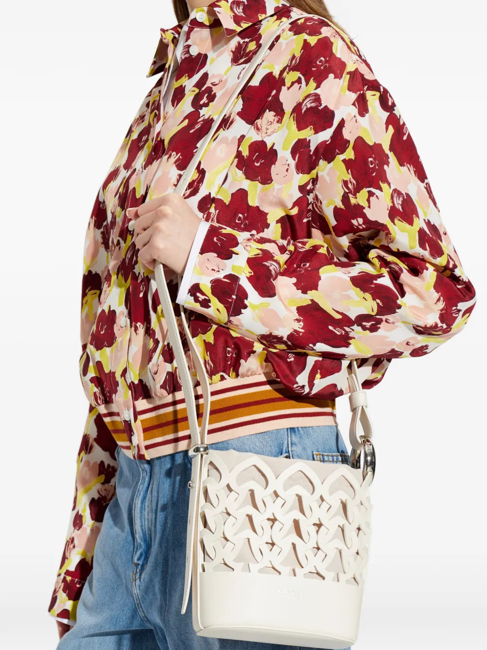 Kate Spade Halo leren bucket-tas Beige