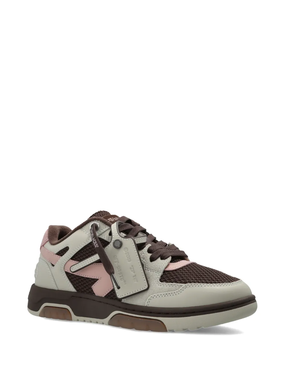 Off-White Out of Office arrow-motif panelled sneakers Bruin