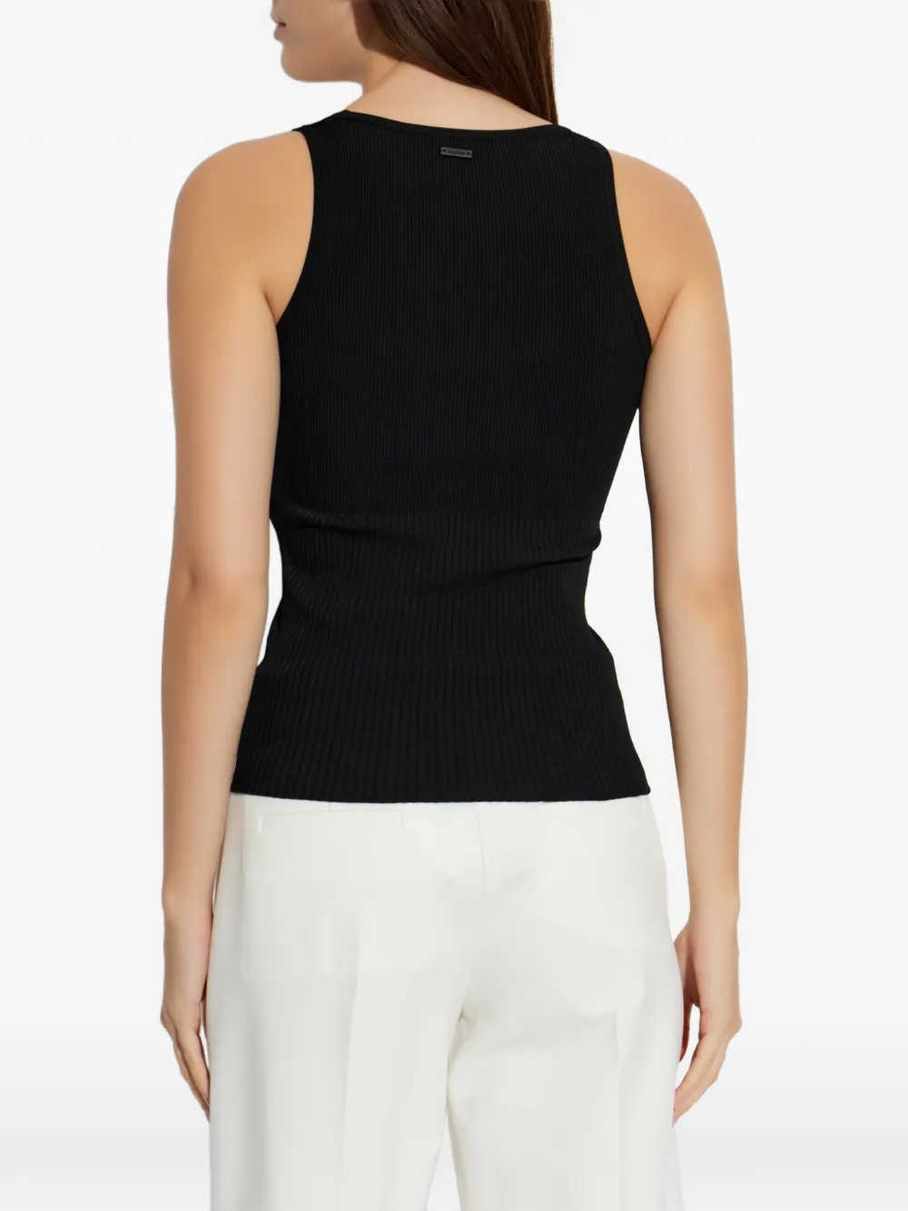 Max Mara Geribbelde top Zwart