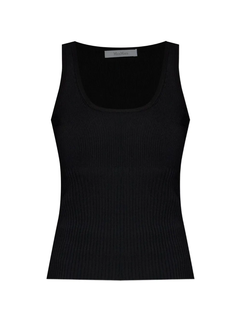 Max Mara ribbed vest top - Schwarz