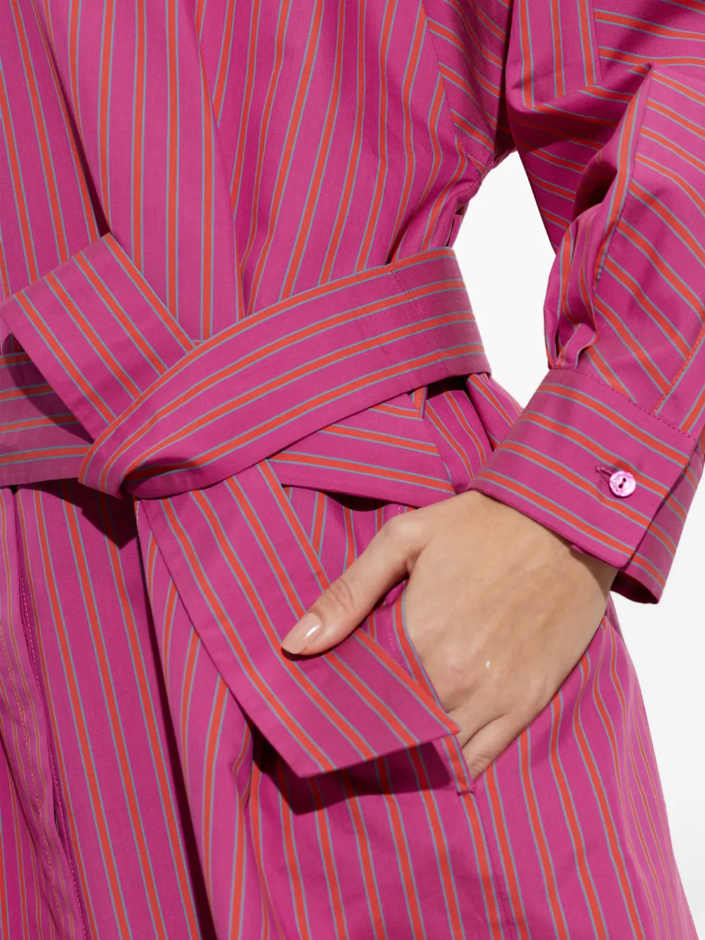 Max Mara Gestreepte jurk Roze