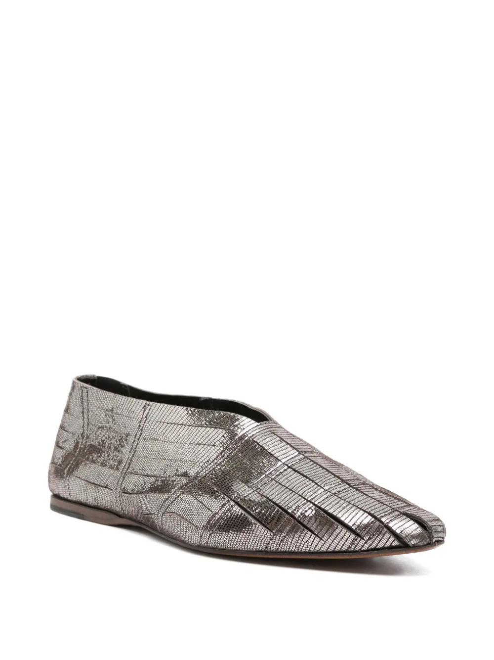 Pantanetti Ballerina's met puntige neus Zilver