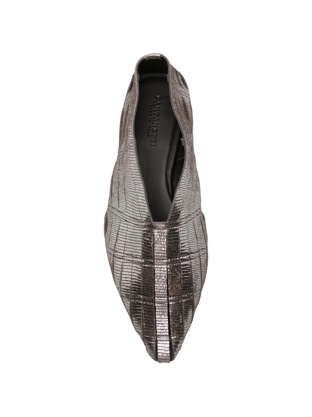 Pantanetti Ballerina's met puntige neus Zilver