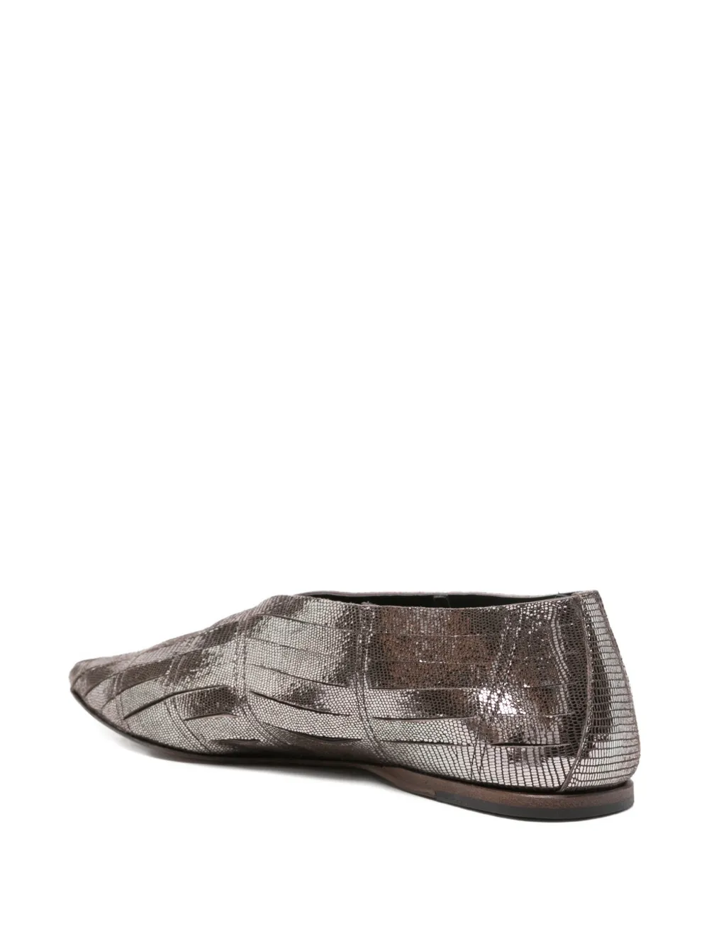 Pantanetti Ballerina's met puntige neus Zilver