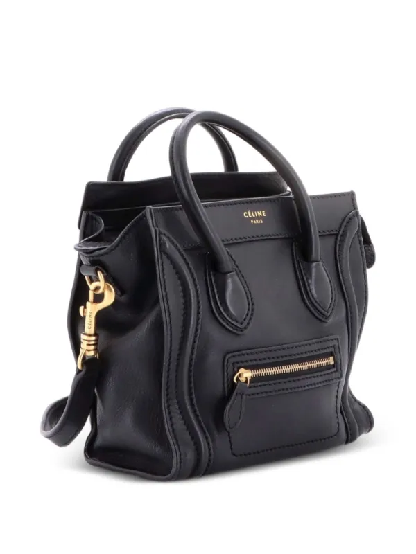 Celine Pre-Owned ラゲージ スムースレザー ナノ ショルダーバッグ 