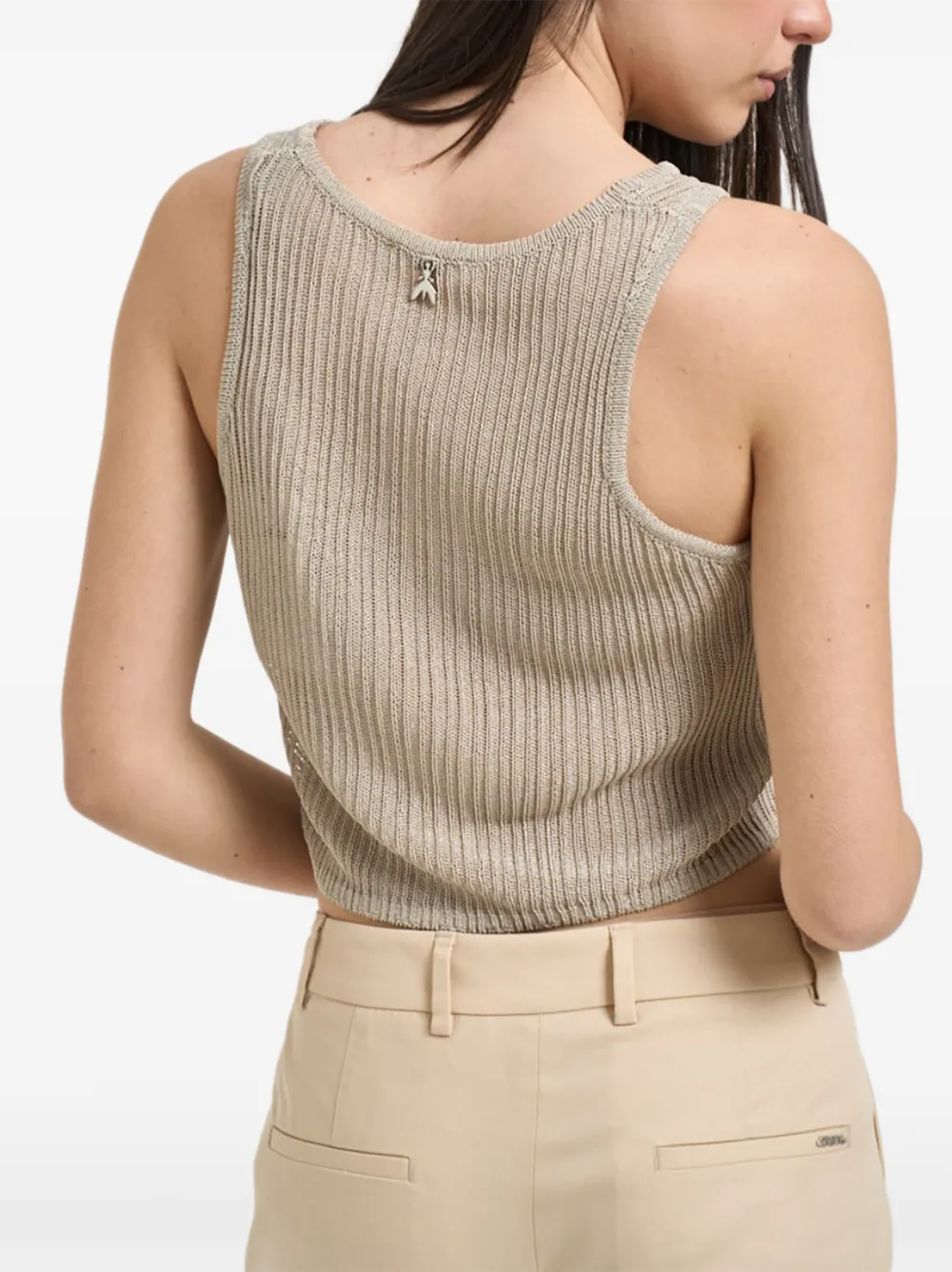 Patrizia Pepe Mouwloze top Groen