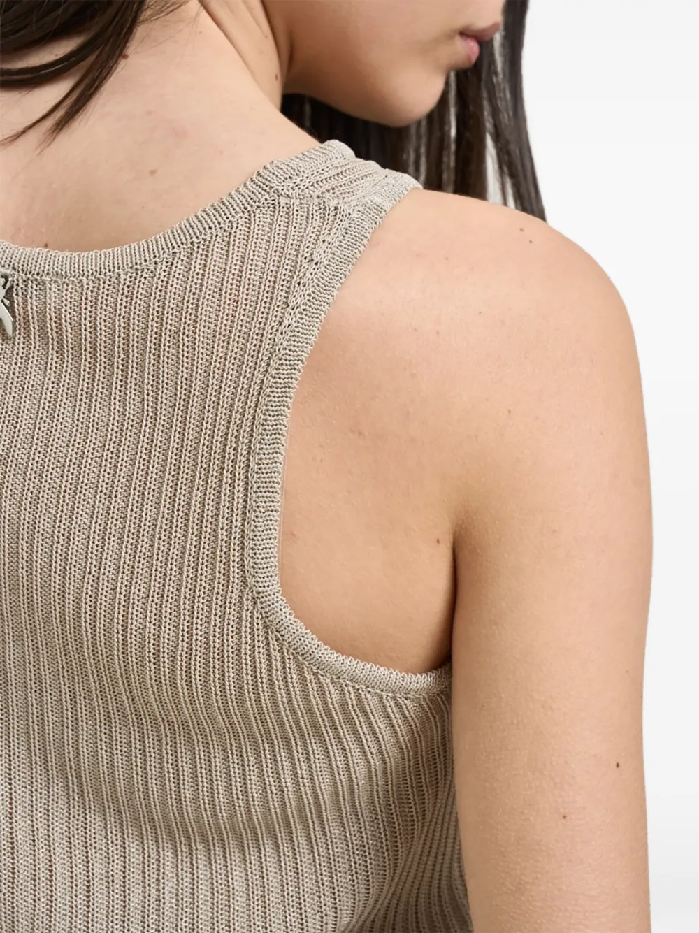 Patrizia Pepe Mouwloze top Groen