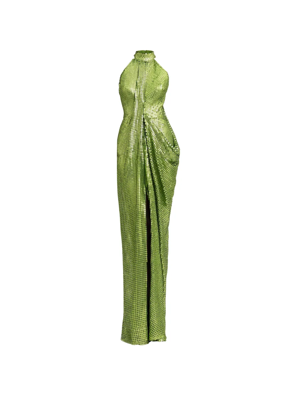 Gemy Maalouf sequin-embellished draped maxi dress - Verde