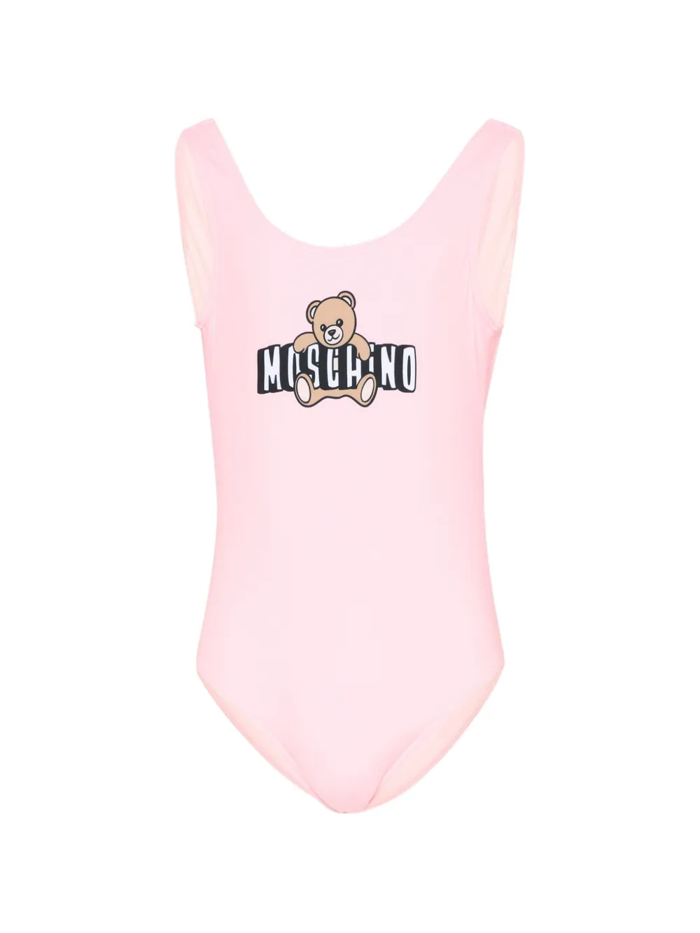 Moschino Kids bear-print swimsuit - Rosa