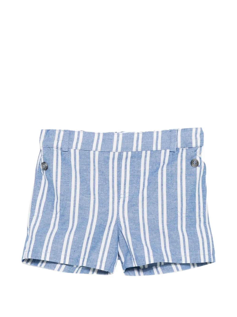 Tartine Et Chocolat striped buttoned shorts - Blu