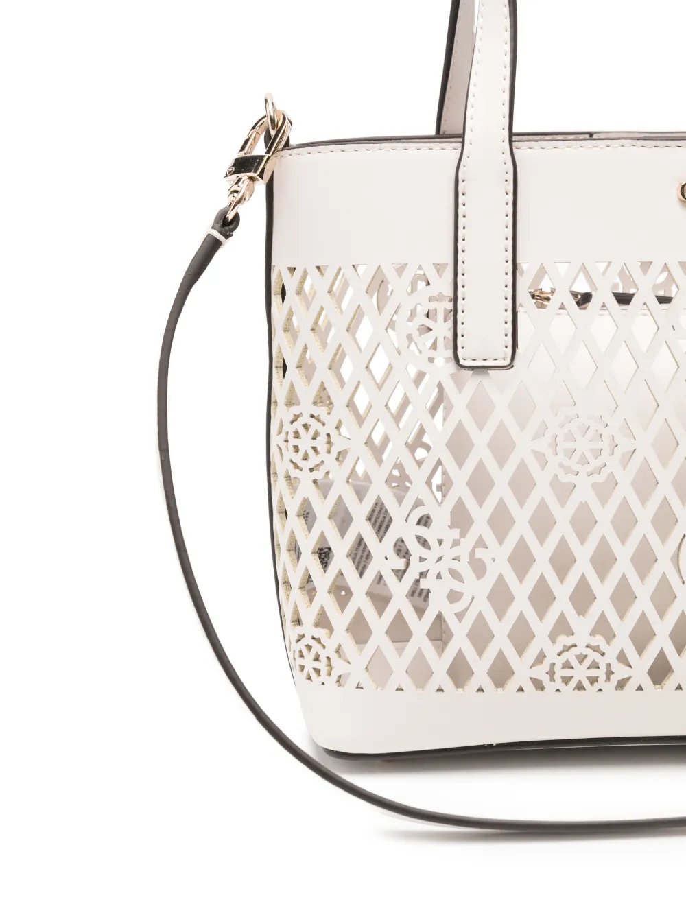 GUESS USA Letty mini-shopper met uitgesneden details Beige
