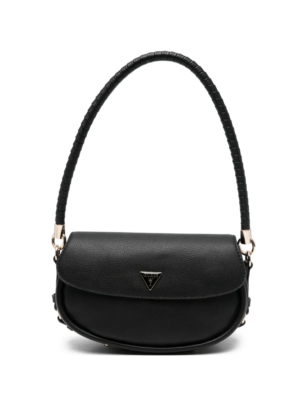 GUESS USA Danya triangle logo leather tote bag - Nero