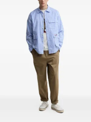 x Paul Smith gingham embroidered-detail shirt 3
