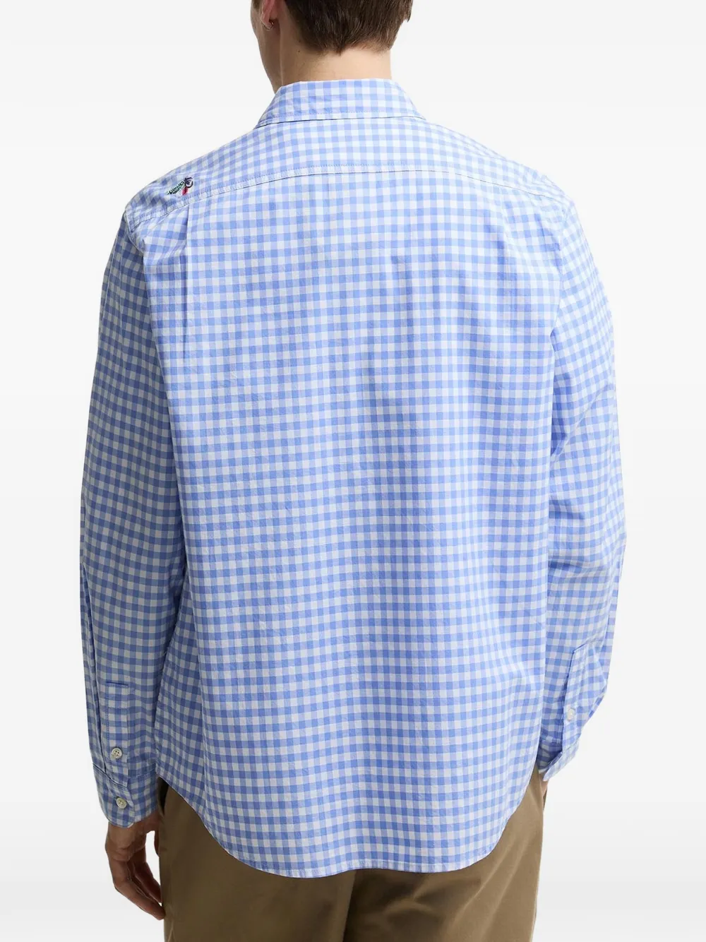 Barbour x Paul Smith overhemd met geborduurd detail en gingham-ruit Blauw