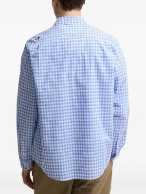 x Paul Smith gingham embroidered-detail shirt 5