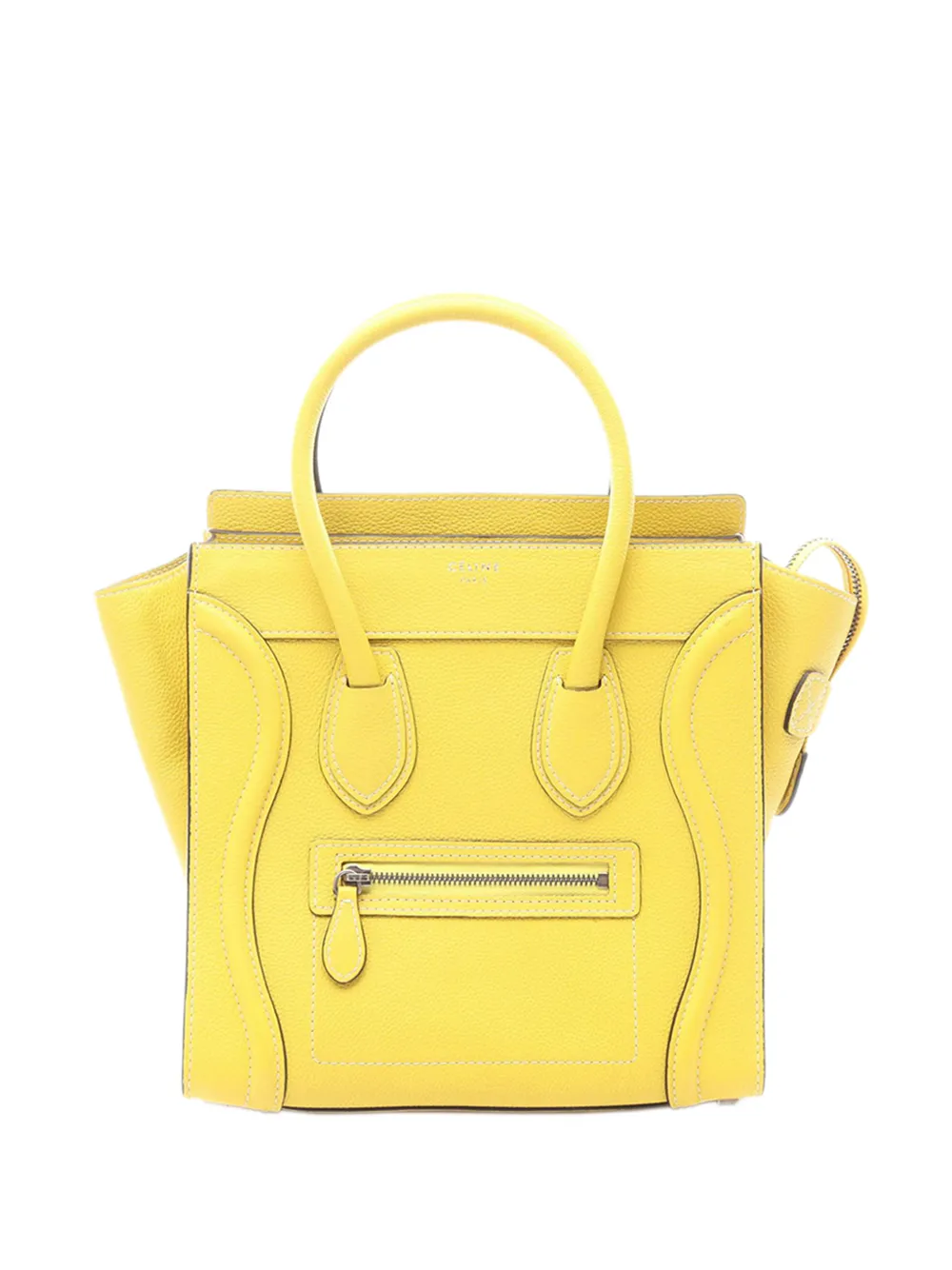 Celine Pre-Owned 2010-2026 Micro Calfskin Luggage tote bag - Yellow