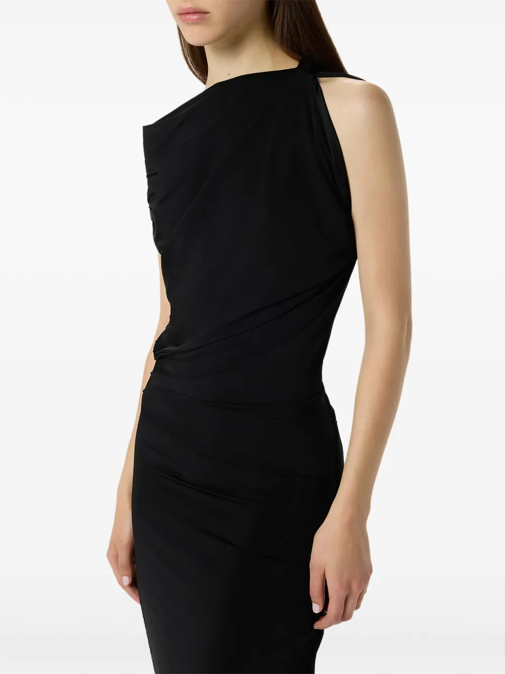 Blumarine Asymmetrische maxi-jurk Zwart