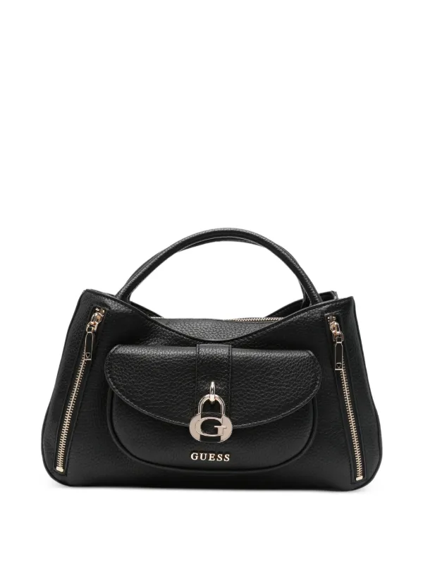 GUESS USA ジップディテール ハンドバッグ | ブラック | FARFETCH JP