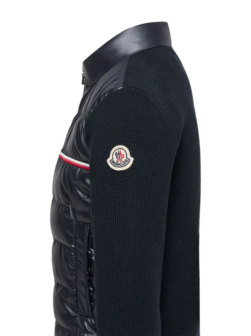  Moncler Enfant Panelled Padded Jacket - Blue 