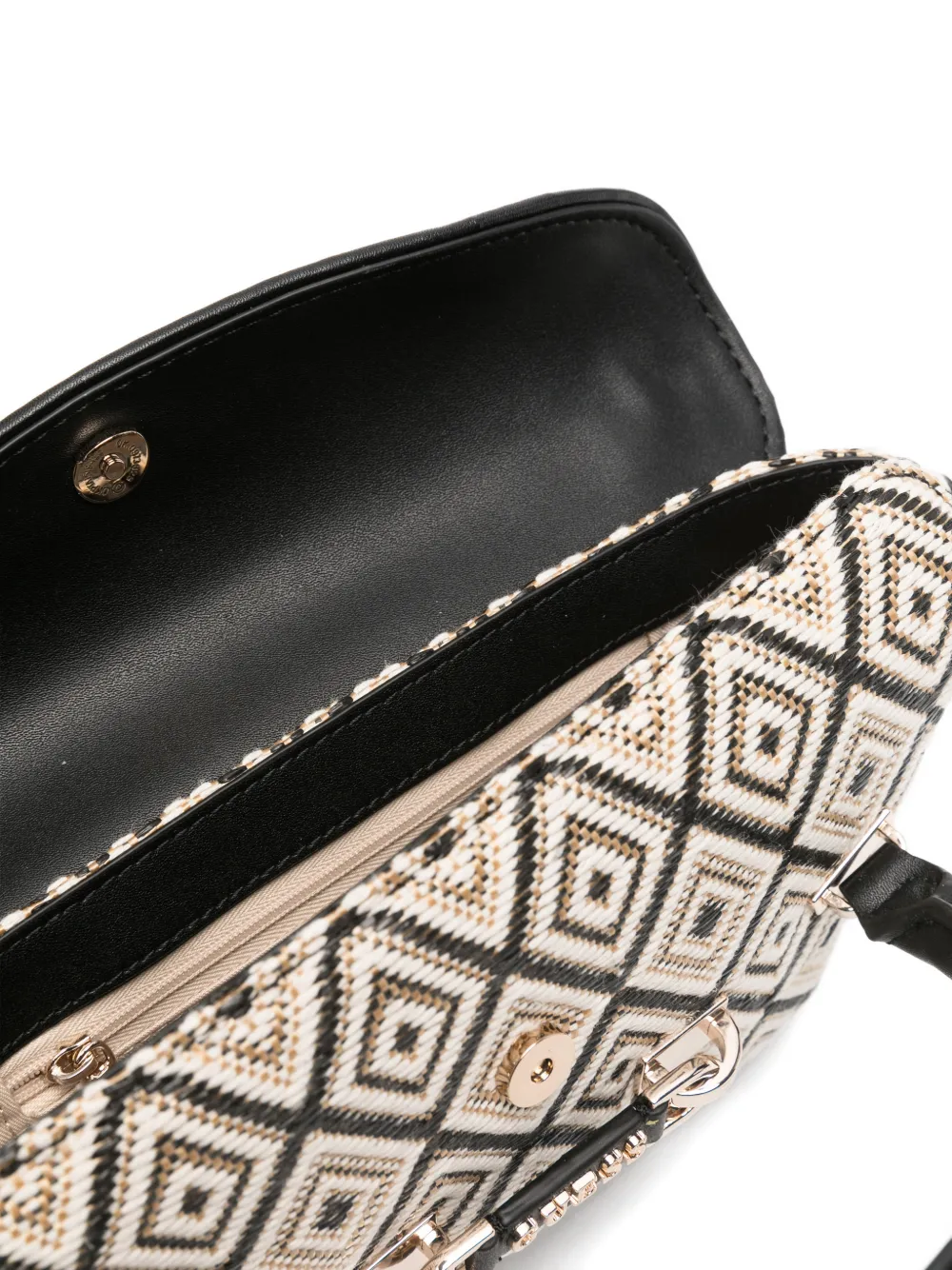 GUESS USA Sophia mini-shopper met diamant-patroon Beige