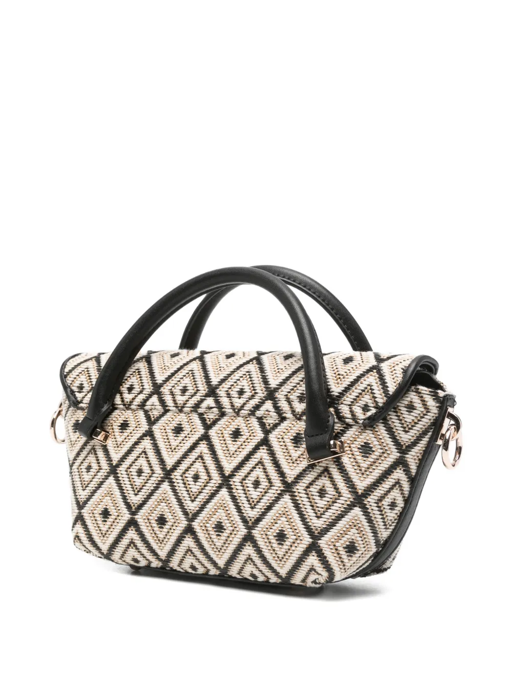 GUESS USA Sophia mini-shopper met diamant-patroon Beige