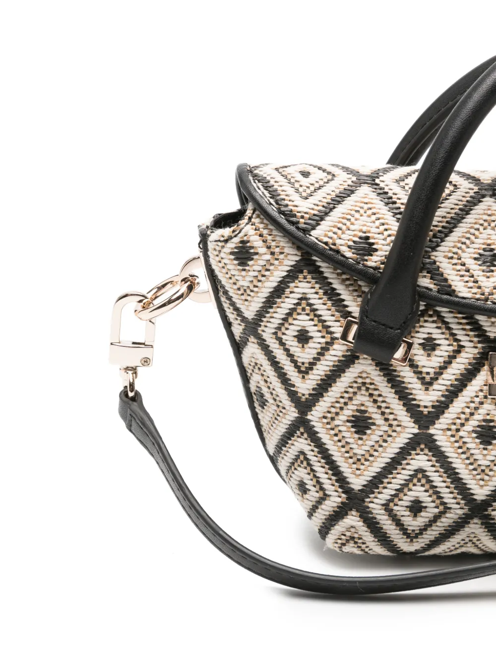 GUESS USA Sophia mini-shopper met diamant-patroon Beige