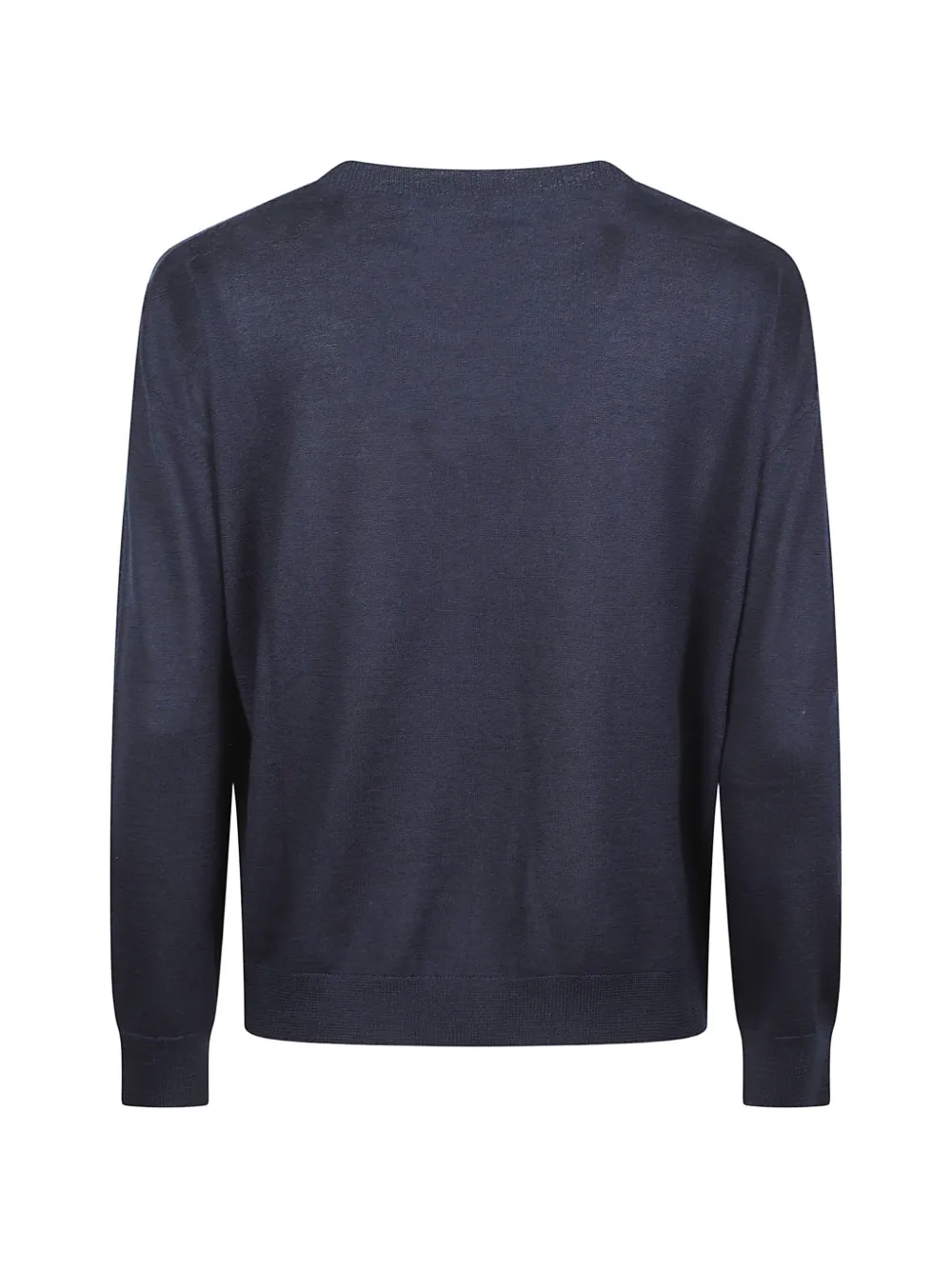  Beyou Crewneck Long-sleeved Sweater - Blue 