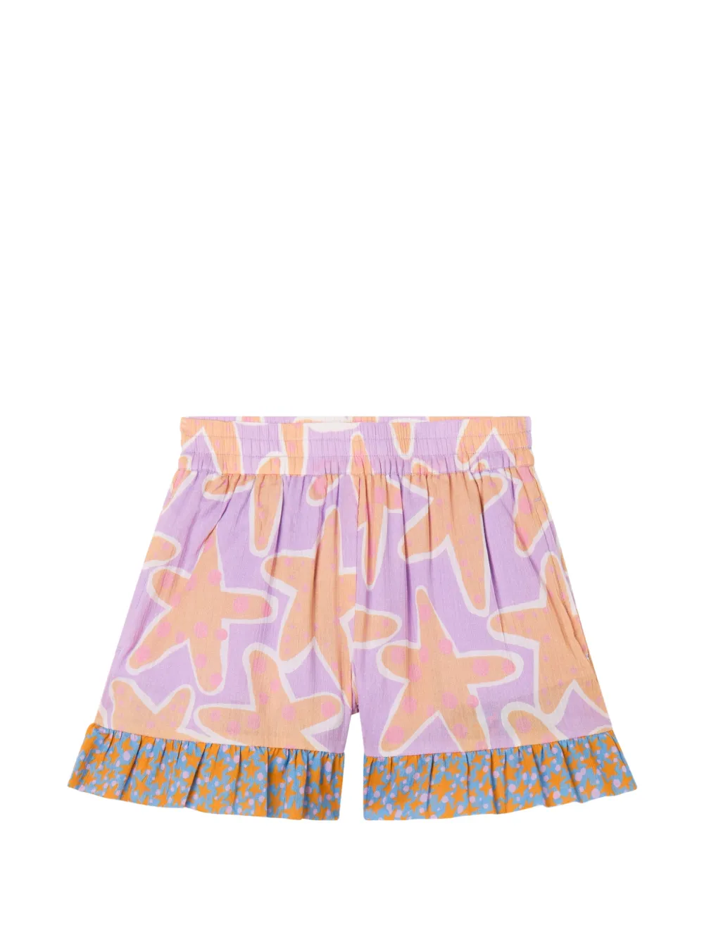 Stella McCartney Kids Starfish-print shorts - Purple