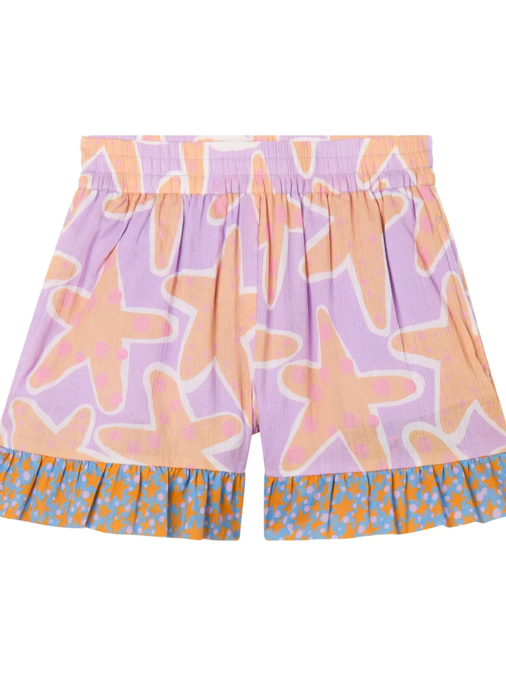 Stella McCartney Kids Shorts met sterren-print Paars