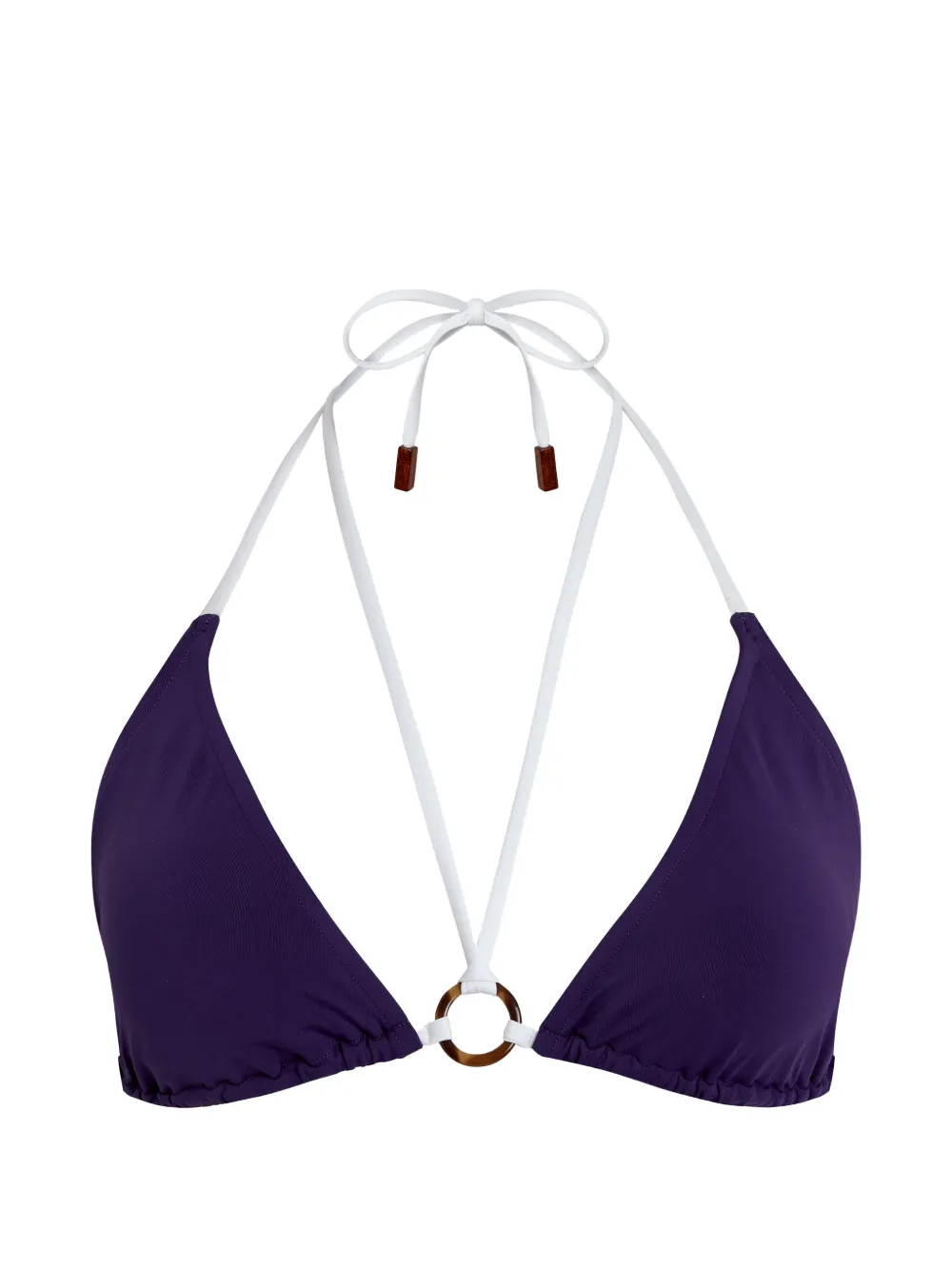 Vilebrequin triangle ring bikini top - Violett