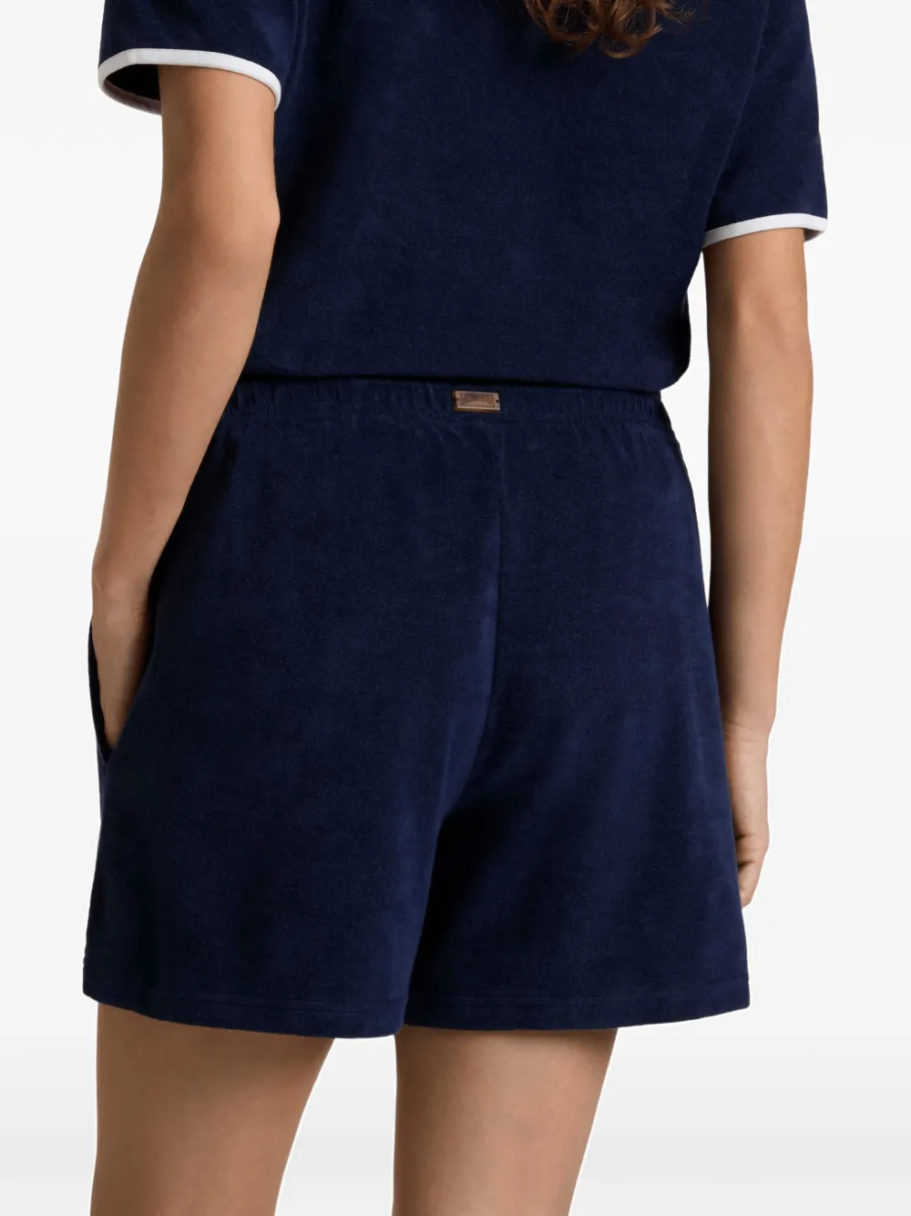  Vilebrequin Terry Embroidered Shorts - Blue 