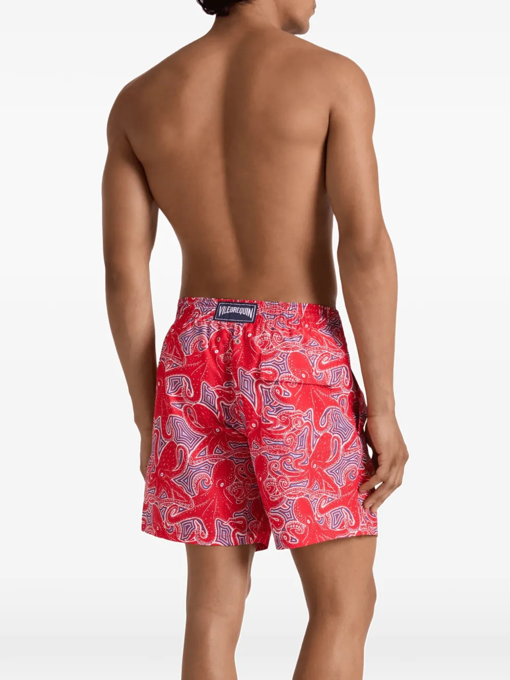 Vilebrequin Zwembroek met print Rood