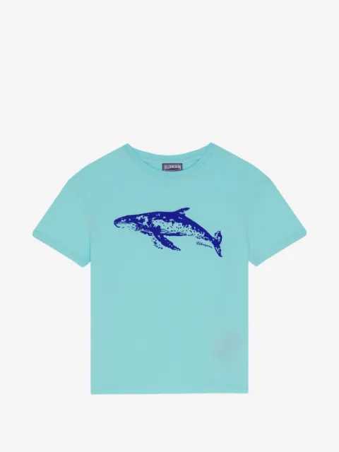 Vilebrequin Kids t-shirt en coton à imprimé baleine