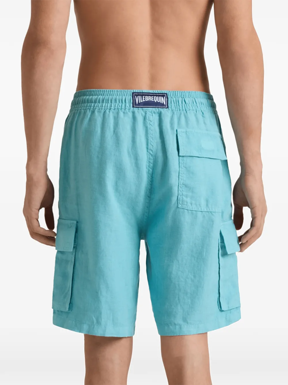 Vilebrequin Linnen cargo bermuda shorts Blauw