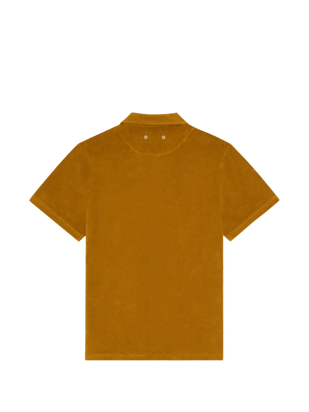 Vilebrequin Badstof bowlingshirt met korte mouwen Geel