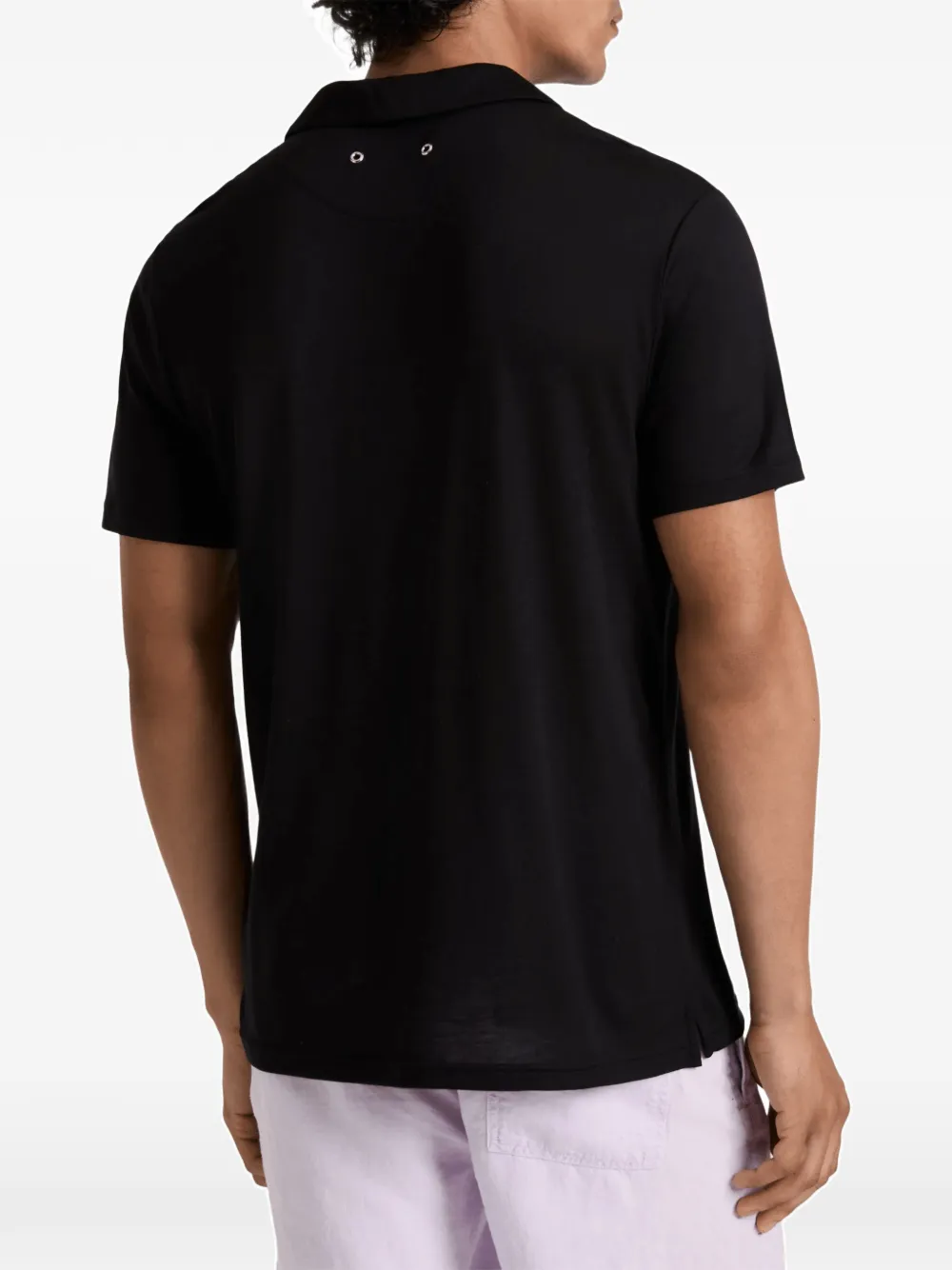 Vilebrequin Poloshirt met geborduurd logo Zwart