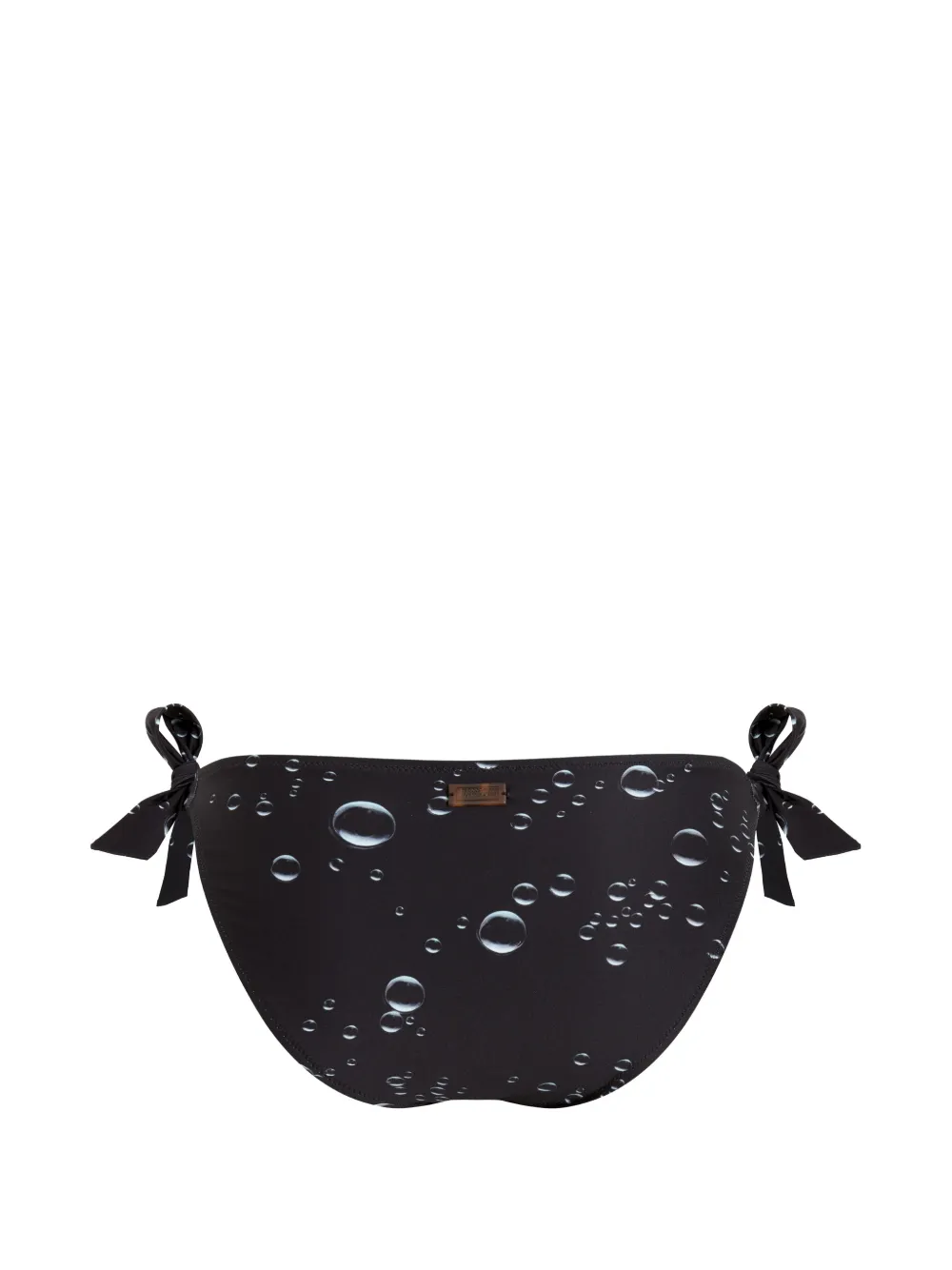 Vilebrequin Bikinibroek met bubbel-print en strikbandjes Zwart