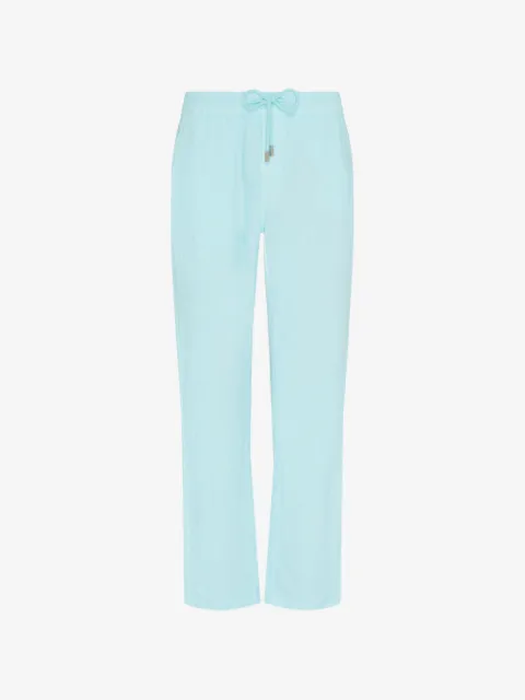 Vilebrequin drawstring-waist linen trousers