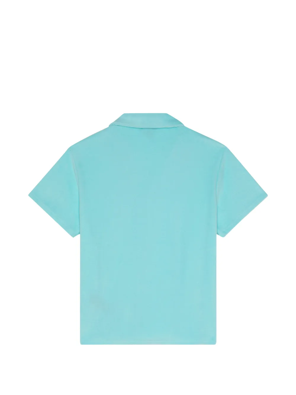 Turtle-Embroidered Bowling Shirt