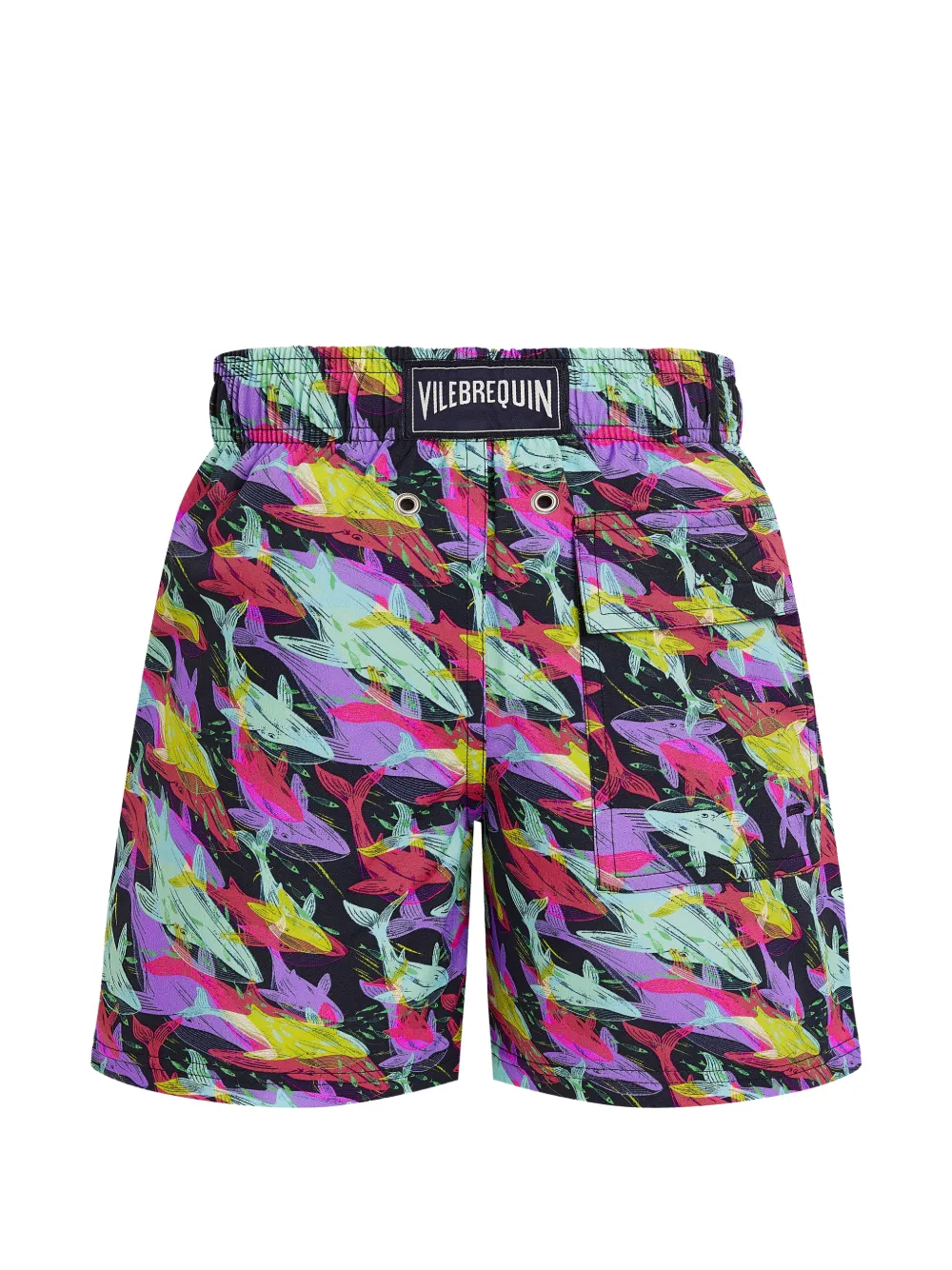 Vilebrequin Kids Whales Offset zwembroek Blauw