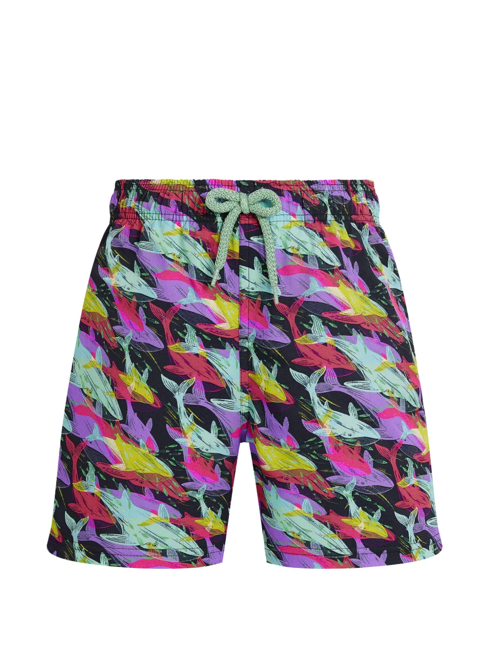 Vilebrequin Kids Whales Offset swim shorts - Blu