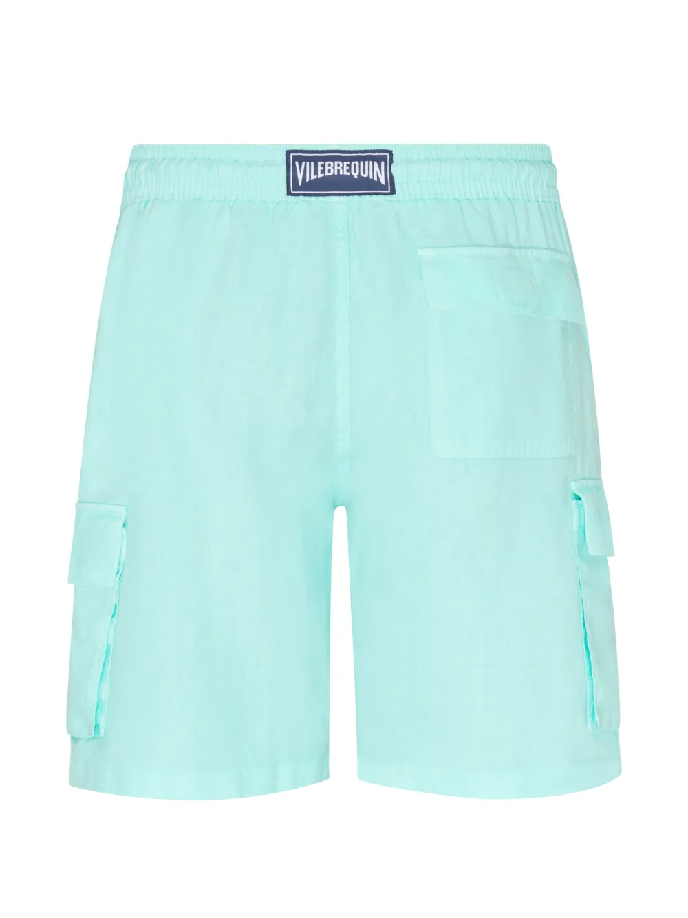 Cargo-Pocket Linen Bermuda Shorts