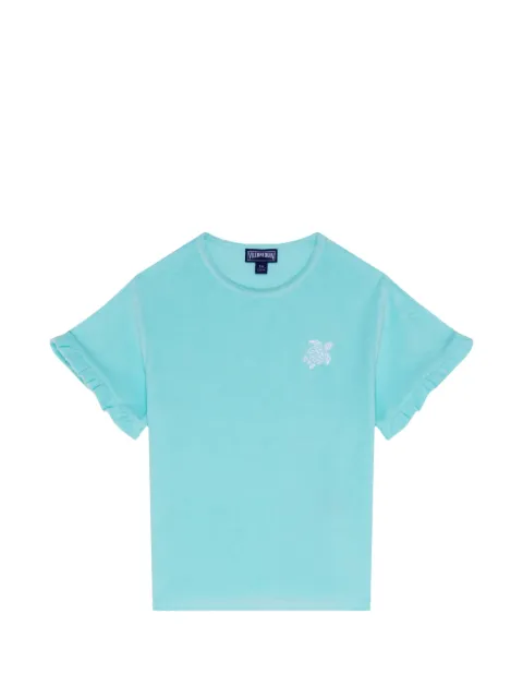 Vilebrequin Kids turtle-embroidered terry T-shirt