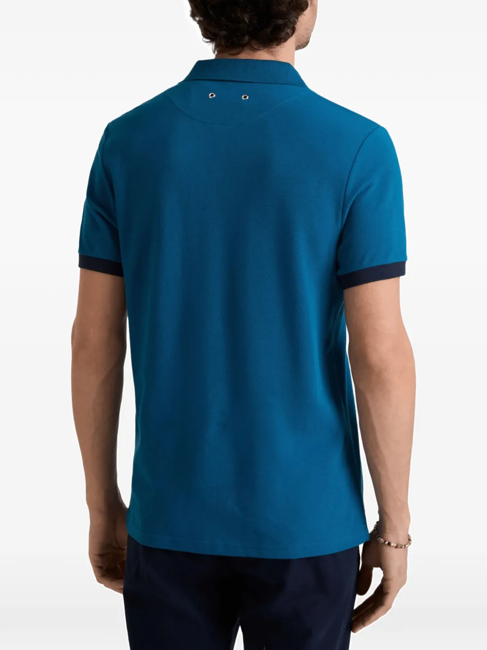 Vilebrequin Poloshirt met geborduurd logo Blauw