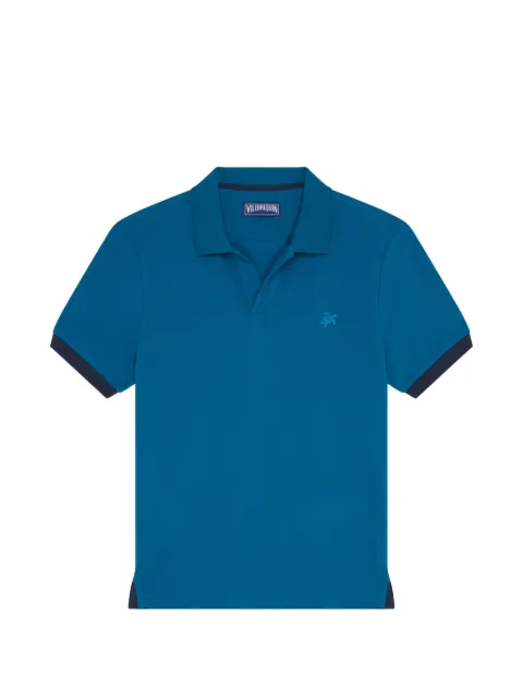Vilebrequin embroidered turtle pique polo shirt