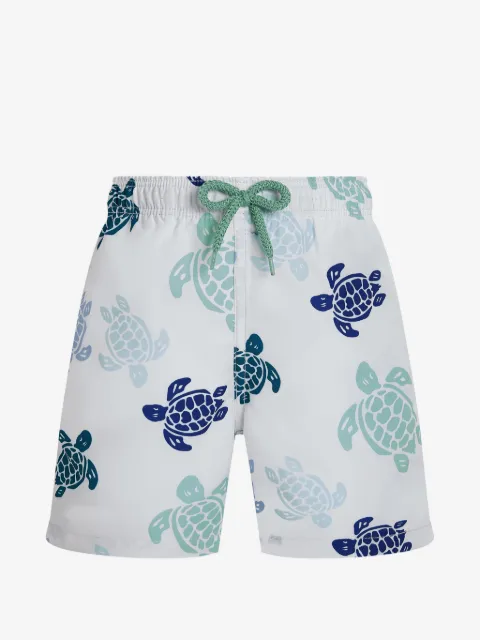 Vilebrequin Kids elasticated-waistband turtle-print swim shorts