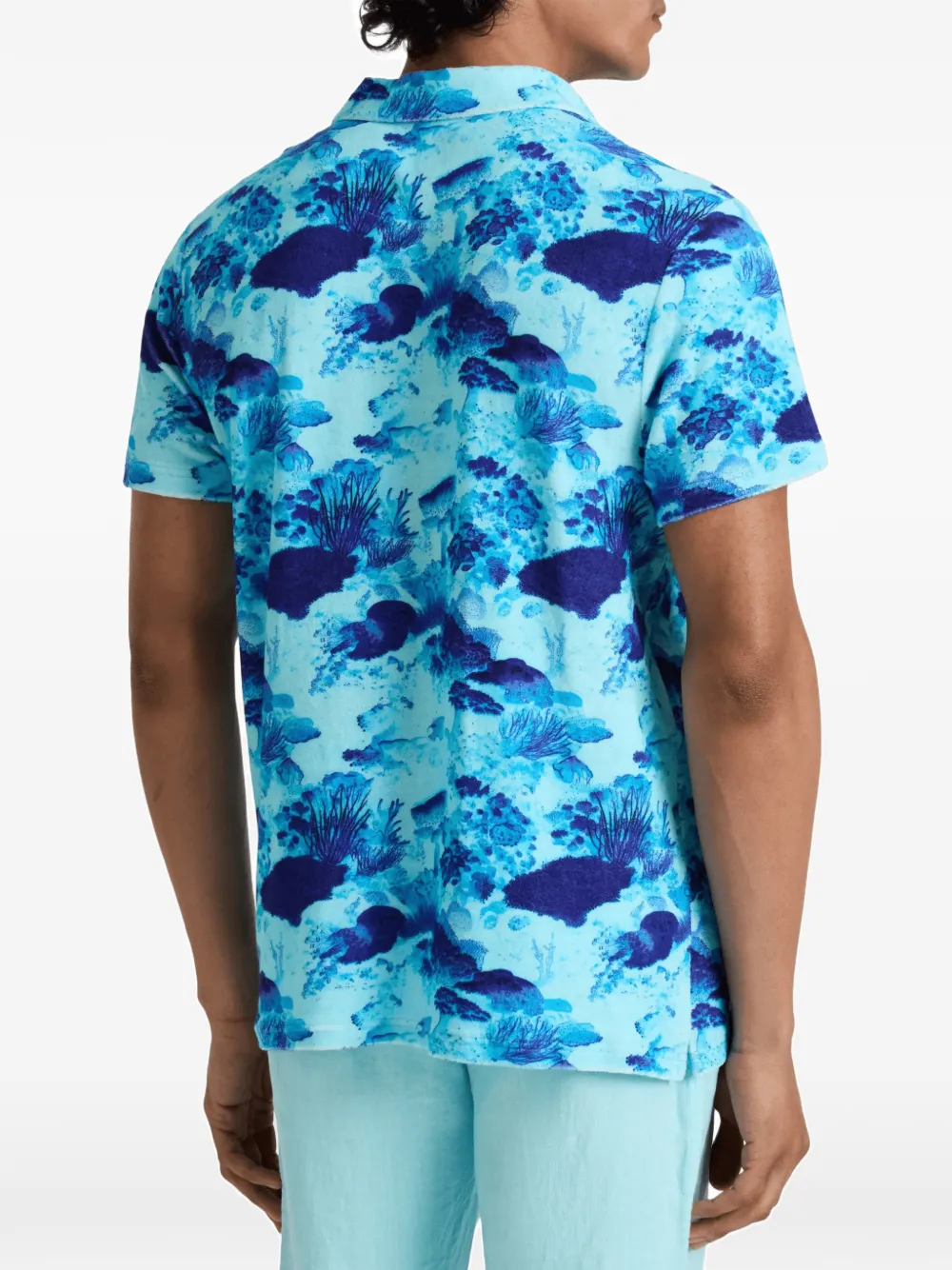 Vilebrequin Coral Reef badstof poloshirt Blauw